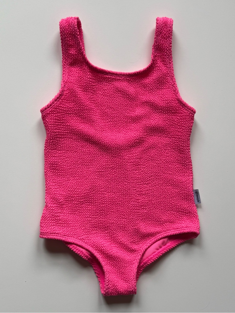 Limeapple Girls Ester Crinkle One-Piece Swimsuit, Lipstick Pink - Size 2/3?